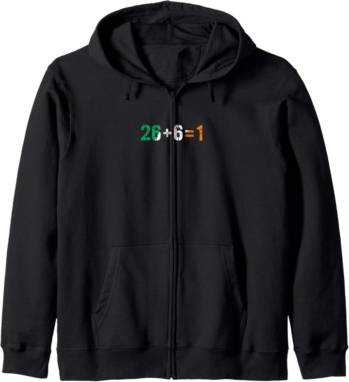 26 + 6 = 1 Irischer Stolz mit Flagge von Irland Kapuzenjacke