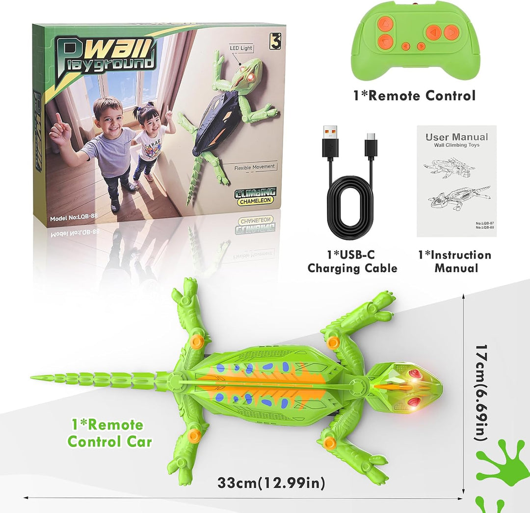 Wall Crawler Gecko, Ferngesteuerter Gecko, der an Wänden und Decken entlang krabbelt, Eidechse Robot