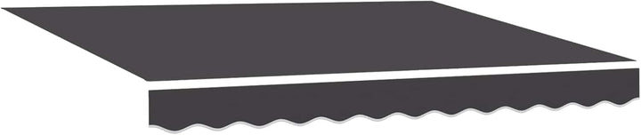 vidaXL Ausziehbare Markise Anthrazit 2,5 x 2 m Polyester und Metall, Anthrazit 2,5 x 2 m