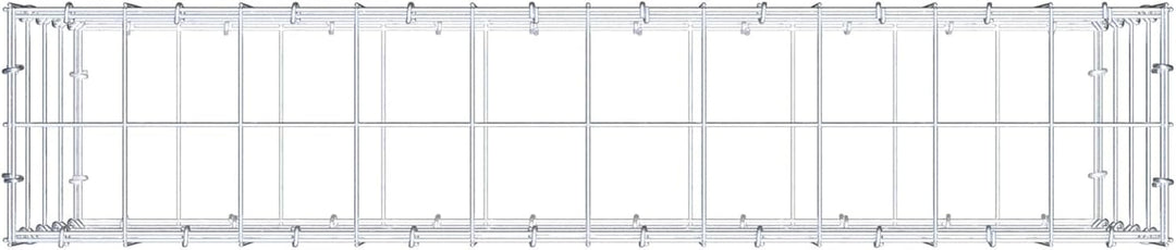 GABIONA Steinkorb-Gabione eckig, Maschenweite 10 x 10 cm, Tiefe 20 cm, Gabione 100 x 40 x 20 cm (L x