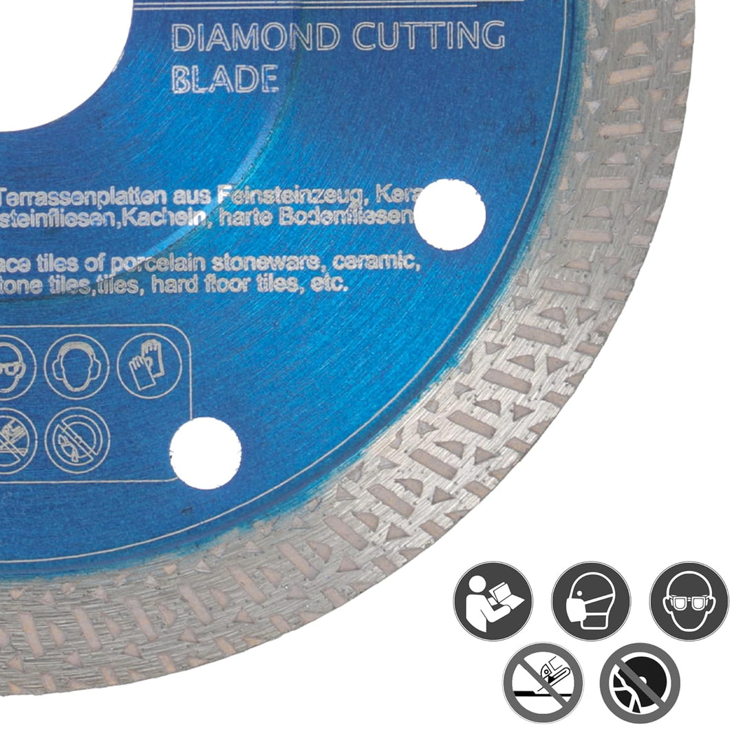 PRODIAMANT Profi Diamant-Trennscheibe 115 mm x 22,2 mm Fliese Feinsteinzeug F50 extra dünn für bis z