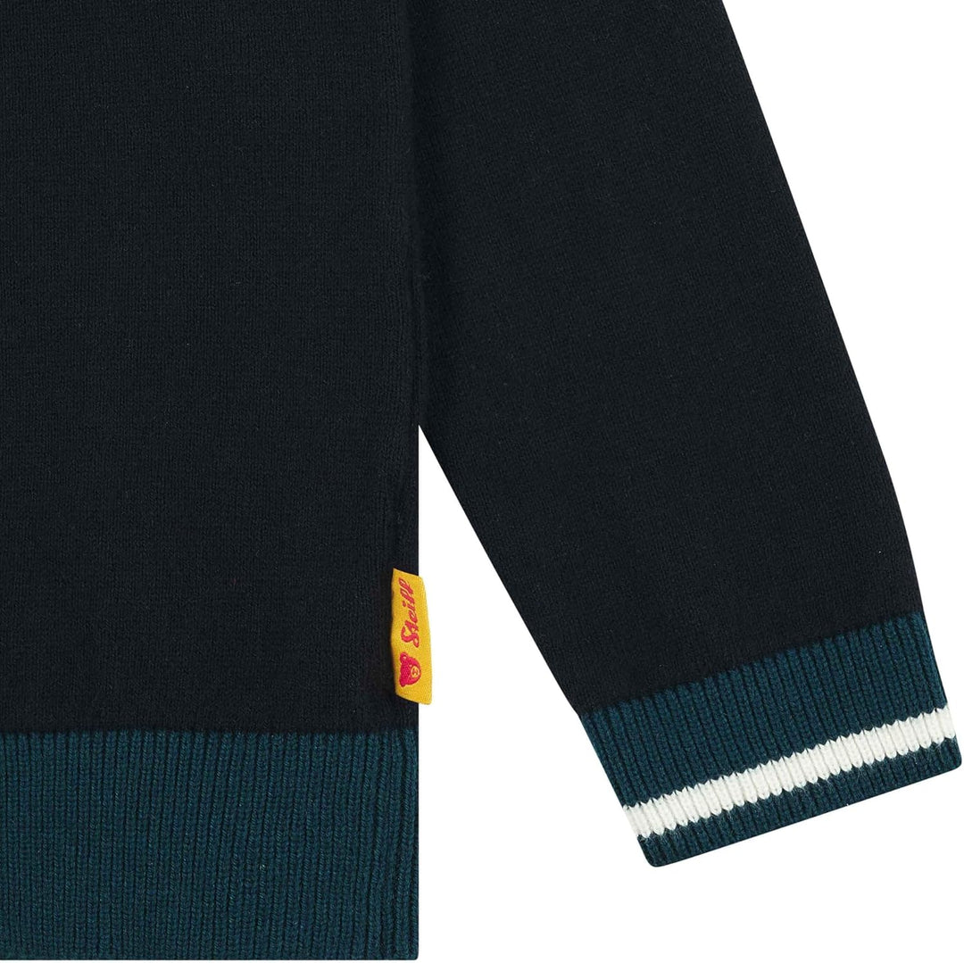 Steiff Jungen Strickjacke Weste (1er Pack) 116 Steiff Navy, 116 Steiff Navy