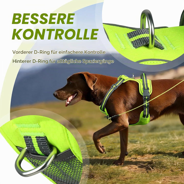 VIVAGLORY Easewalk Hundegeschirr, Anti Zug Hundegeschirr für Training &amp; Spazieren, Anti Zieh Geschir