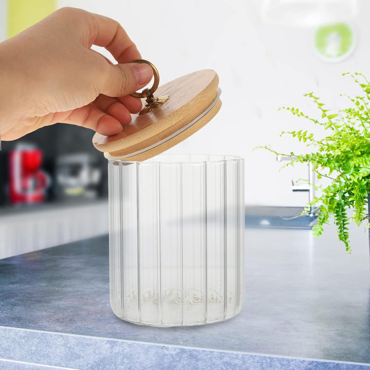 TOPBATHY Vorratsdosen aus Glas mit versiegeltem Deckel, 3 Stück