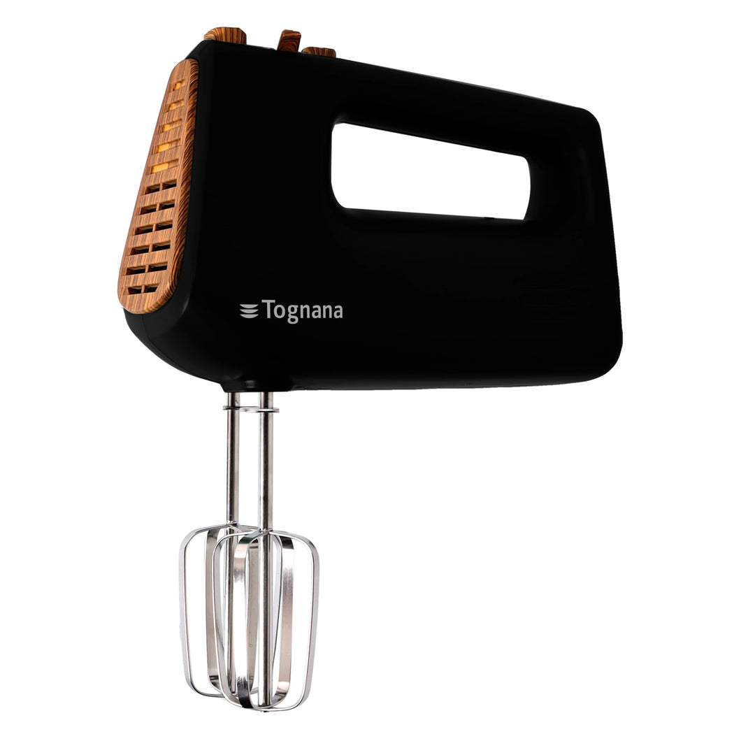 Tognana Iridea Elektrischer Handrührer, 400 W, Kunststoff/Edelstahl, schwarz/braun