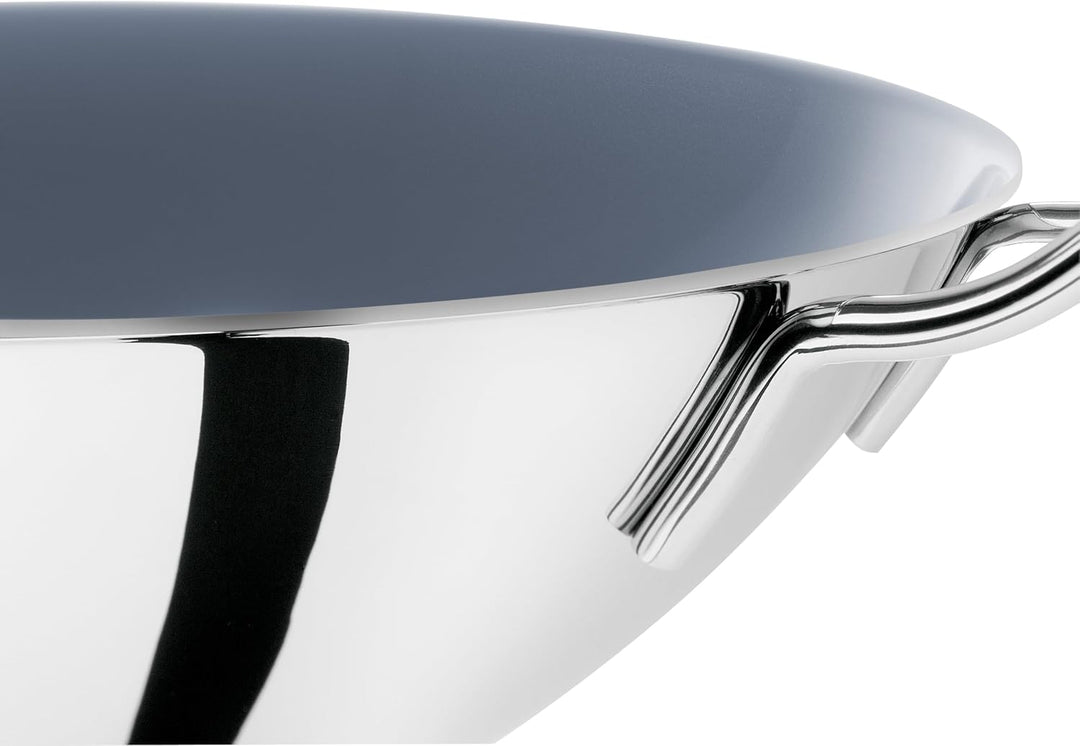 ZWILLING Plus Wok, Antihaftbeschichtung, Inkl. Glasdeckel und herausnehmbaren Gittereinsatz, Mit lan