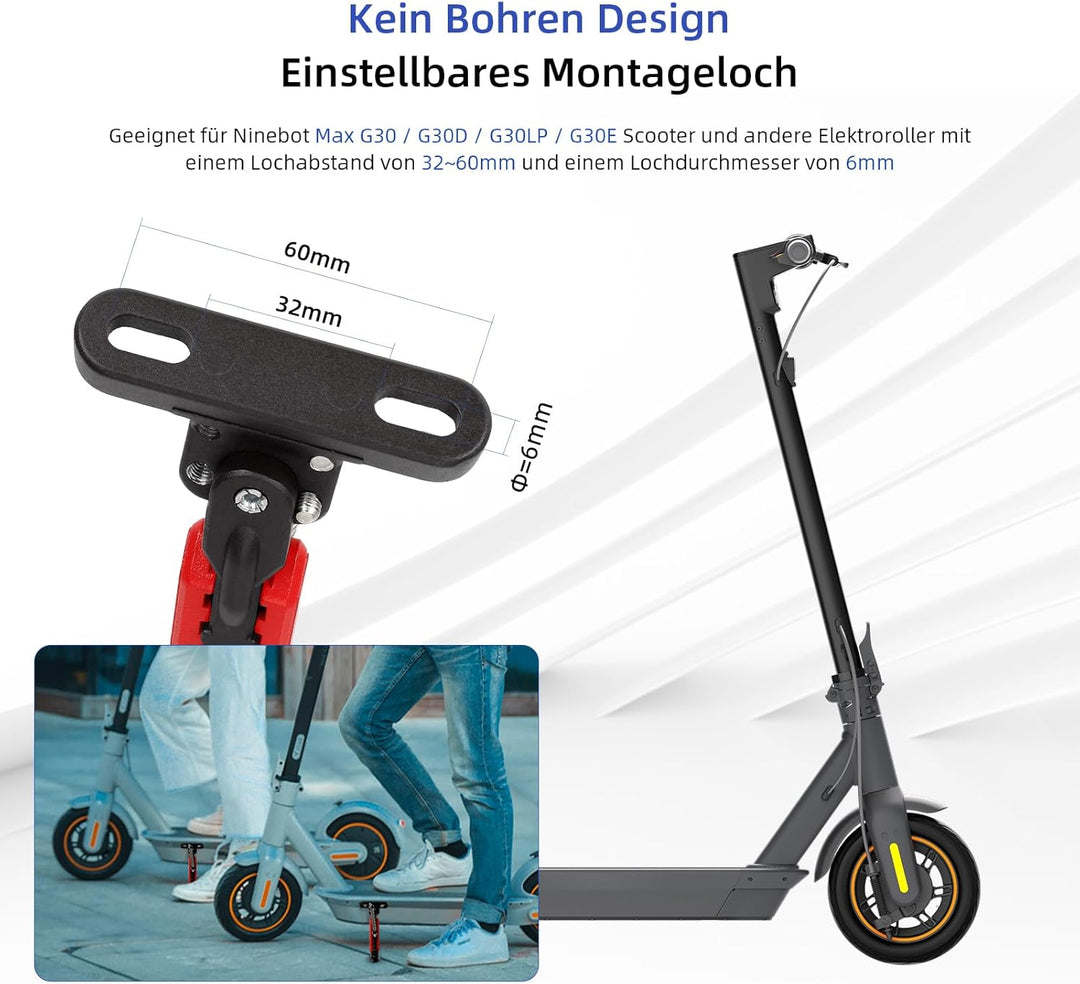 ulip Scooter Kickstand Parken Stand Füsse Unterstützung Ersatzteil Kompatibel für Ninebot Max G30/Ma