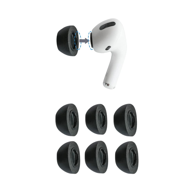 OMPLY Foam 2.0 Earbud Tips for Comfortable, Noise-Canceling Earphones That Click On, and Stay Put (M
