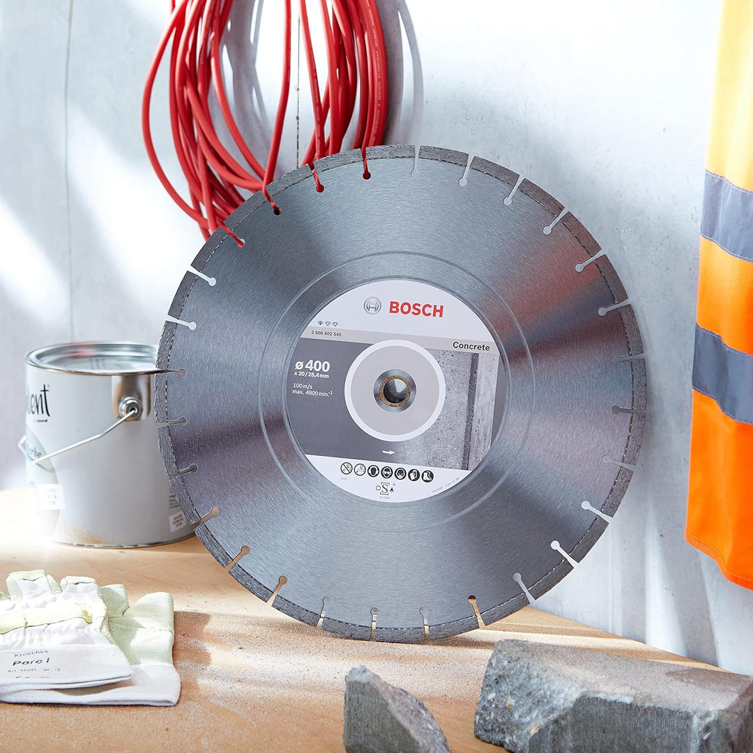 Bosch Professional 1x Diamanttrennscheibe Standard for Concrete (für Beton, Porenbeton, Ø 400 x 20/2