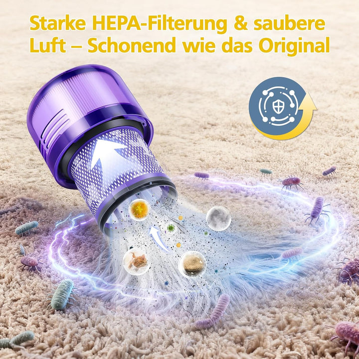 V11 Filter für Dyson, 3 Stück Vakuumfilter-Ersatz kompatibel mit Dyson V11 Absolute Torque Drive Ani