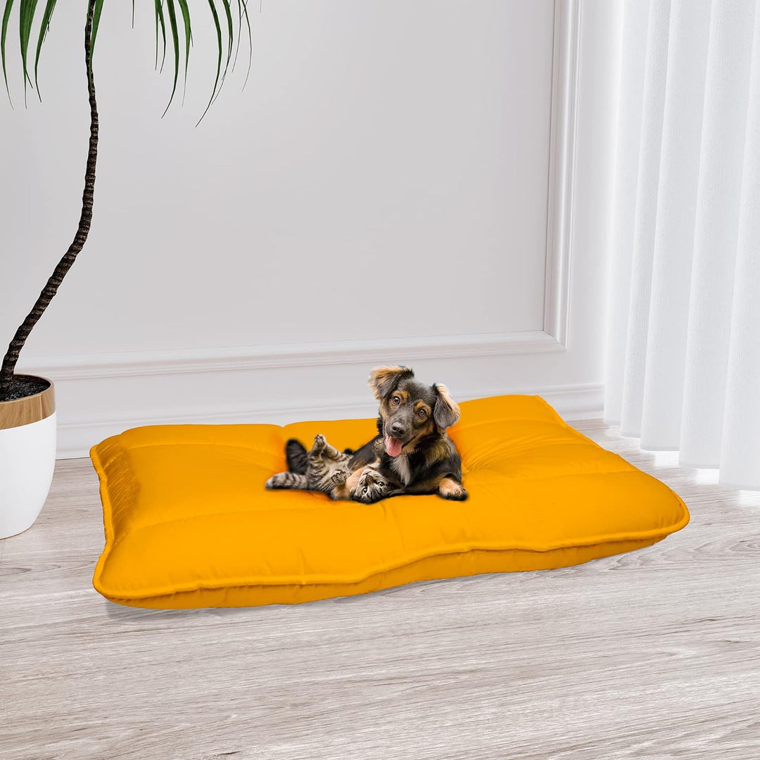 Elegant Hundekissen Maxy, Gelb, 60x100cm, MAXY-CS-GIALLO-60X100 Gelb 60x100cm, Gelb 60x100cm