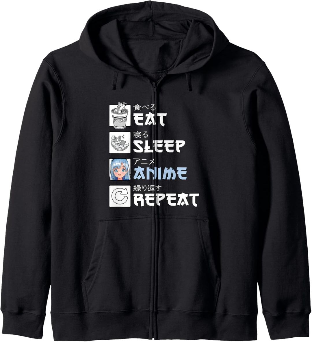 Anime Tshirt Manga Geschenk Clothes Kleidung Outfit Japan Kapuzenjacke