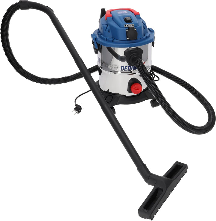 Dedra Nass-/Trockensauger, 1600 W, 5 in 1 - Gips, Asche, Trockenbetrieb, Nassbetrieb, Gebläse, Rütte