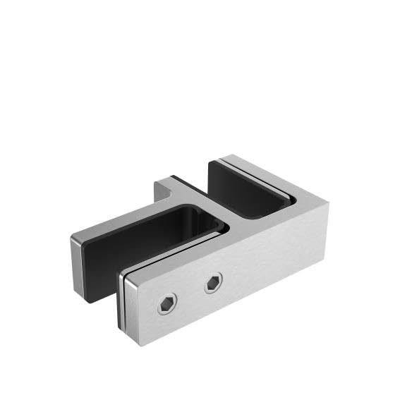 Glasverbinder Glashalter Glas Edelstahl Ecke Verbinder 90 Grad V4A Glas 16,76-21,52 mm Geländer Glas