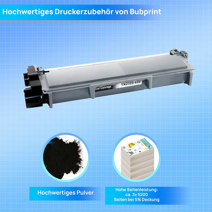 3 Toner kompatibel als Ersatz für Brother TN-2320 XXL TN-2310 für DCP-L2500D DCP-L2520DW HL-L2300D H