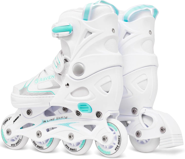 RAVEN Inline Skates Inliner für Kinder und Erwachsene OPTIONAL 2in1 mit Schlittschuhen verstellbar 4