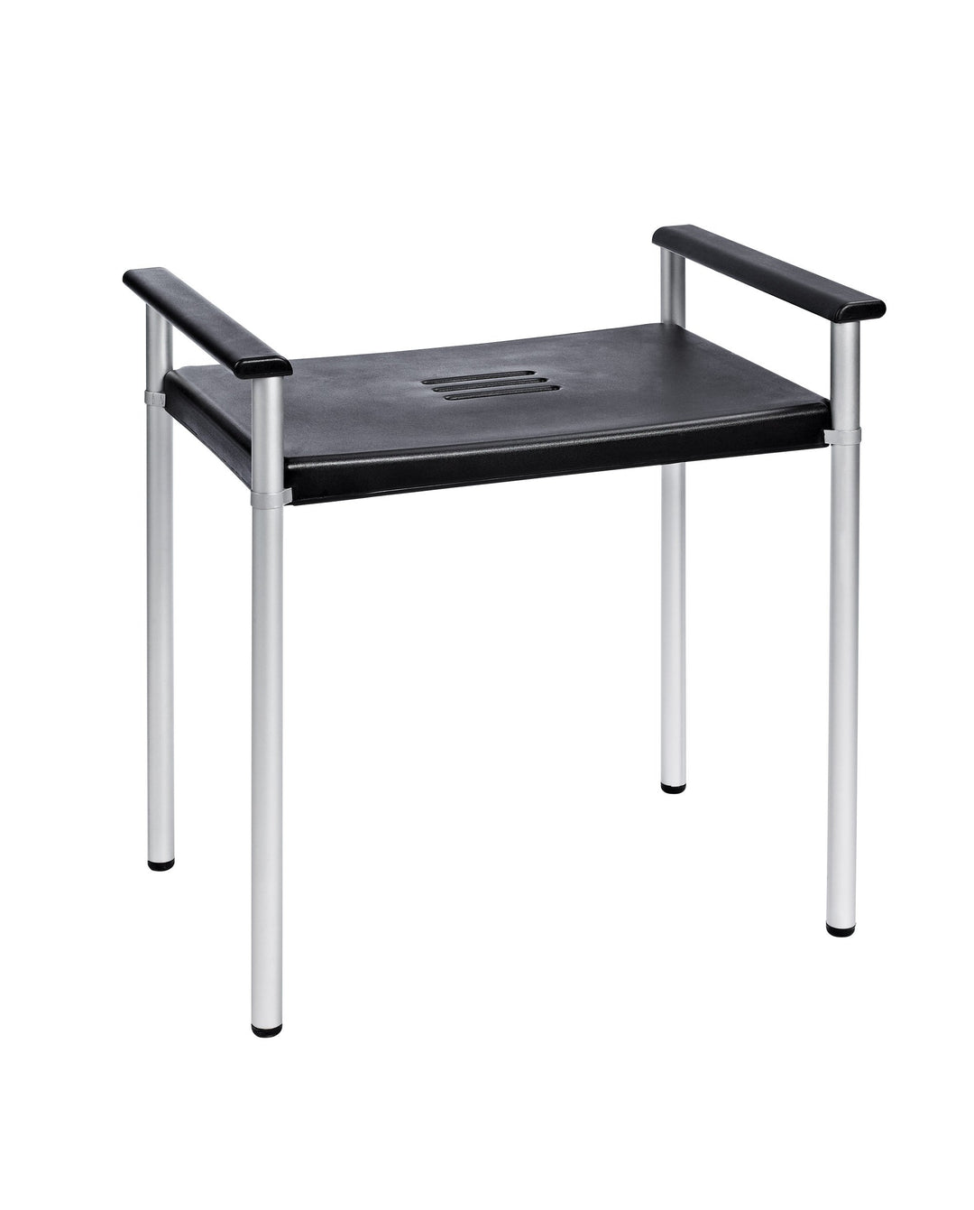 RIDDER Assistent A0220010 Badhocker, Bad-Hocker, Hocker, Stuhl, Sitz, Premium, schwarz, ca. 56,5x39,