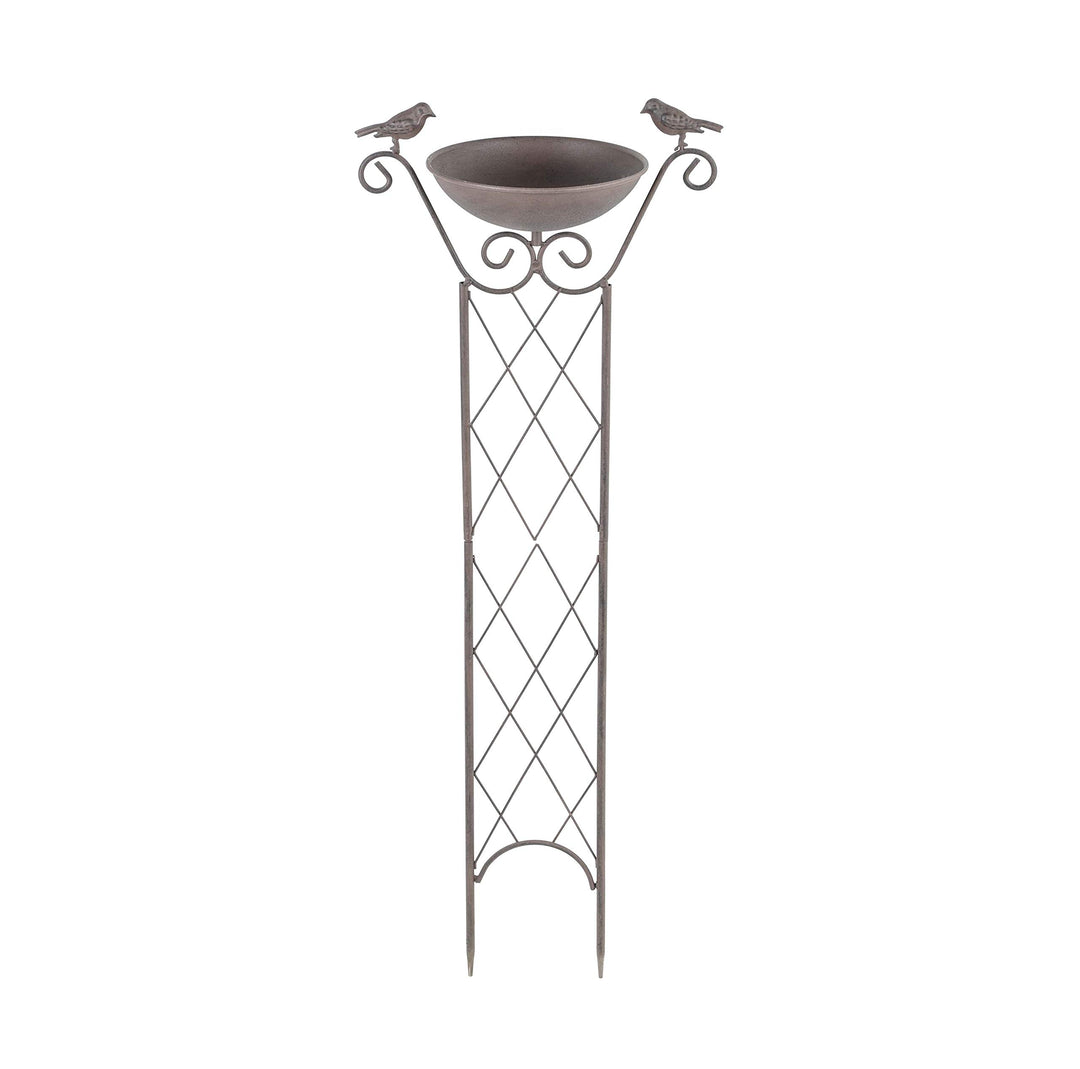 Haushalt International HI 57280 Vogeltränke mit Rankhilfe und Erdspiess H82cm