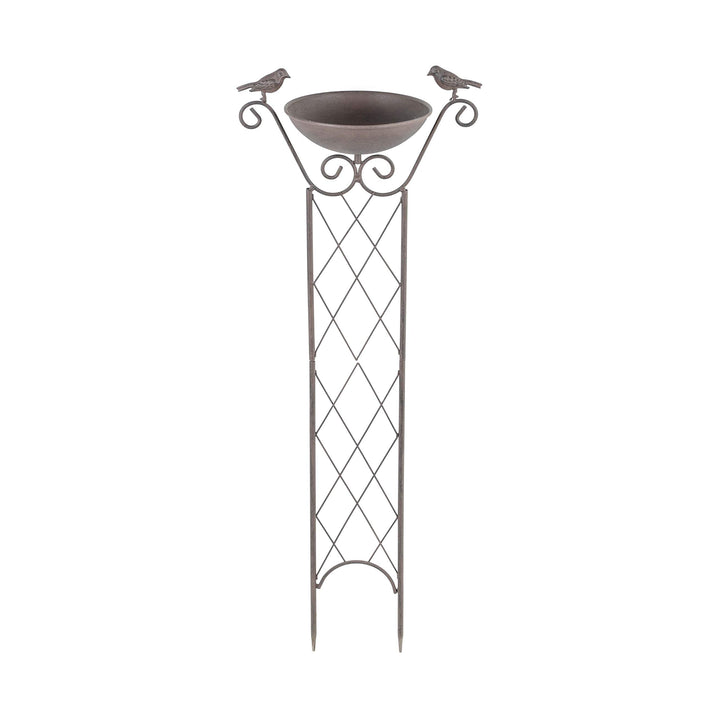 Haushalt International HI 57280 Vogeltränke mit Rankhilfe und Erdspiess H82cm