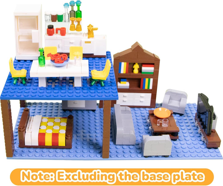 Cabeeskii Bausteine Möbel, Classic Building Block Assembly, kann zur Dekoration von Möbeln in Lego C