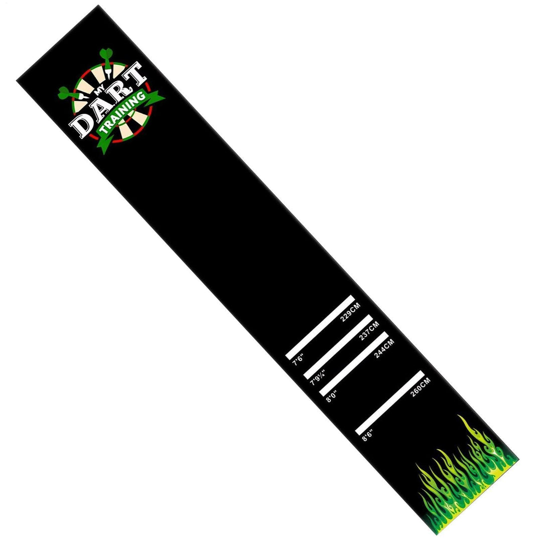 Generisch Darts Matte - rutschfeste Stossdämpfende Matte | mit 4 Wurfabständen 300x34 cm Dartteppich