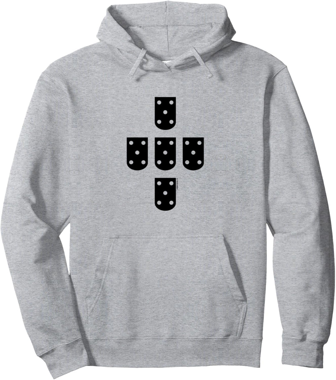 Portugal Schwarz Quinas Pullover Hoodie