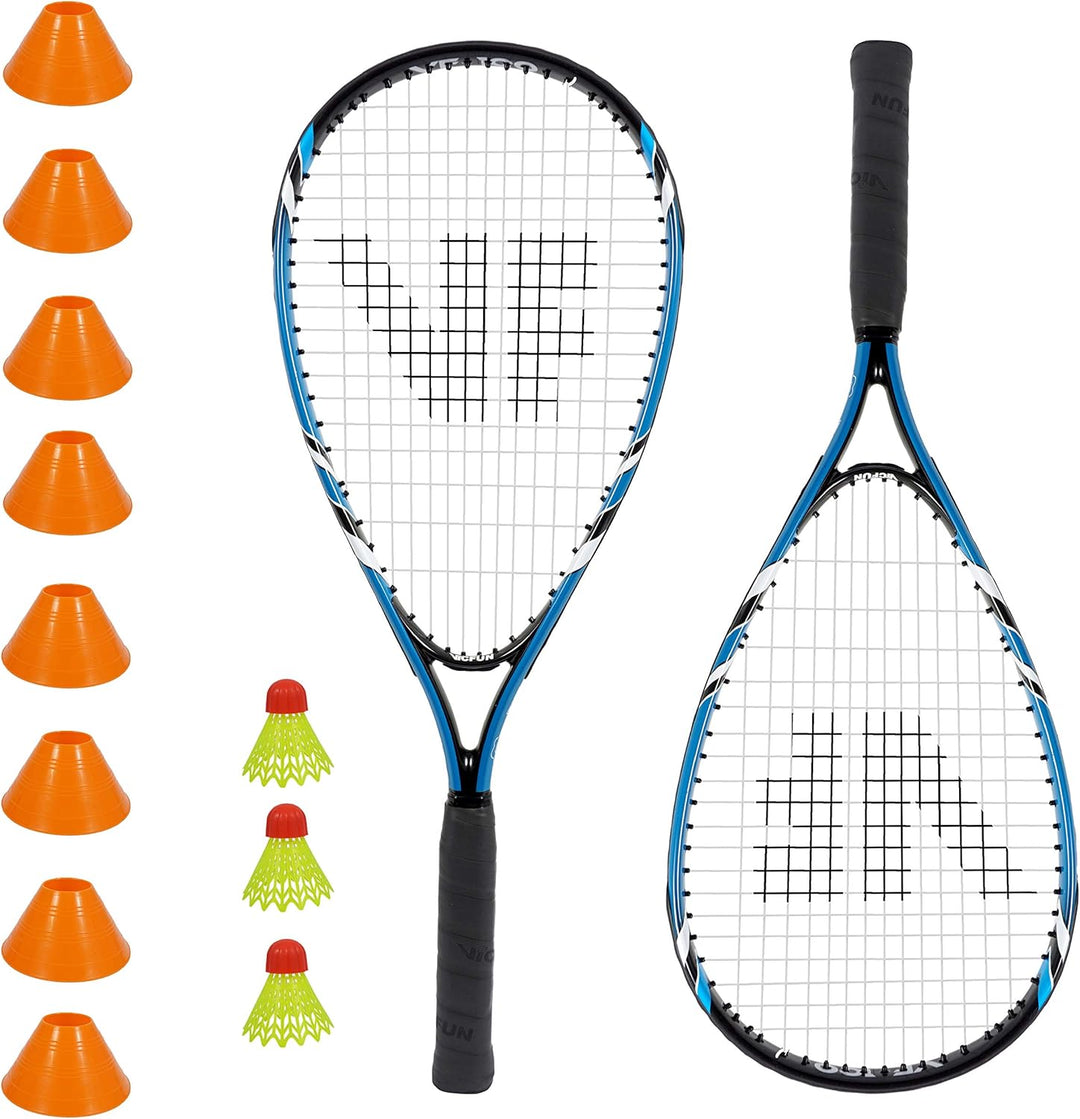 VICFUN Speed Badminton 100 Set - versch. Farben blue single, blue single