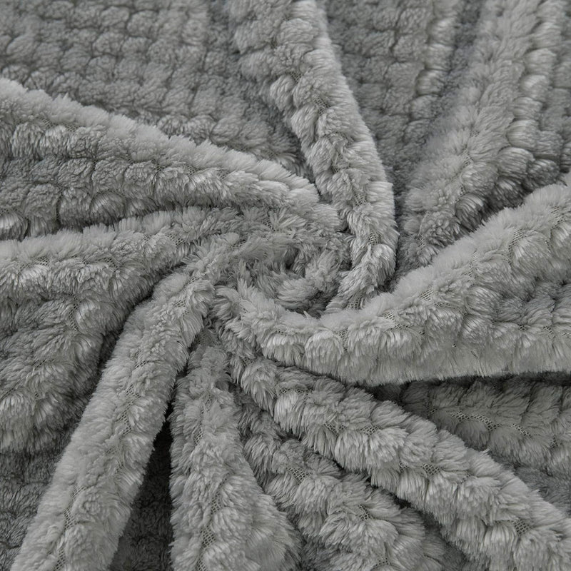 MIULEE Kuscheldecke Granulat Fleecedecke Flanell Decke Weich Flauschig Einfarbig Wohndecken Couchdec