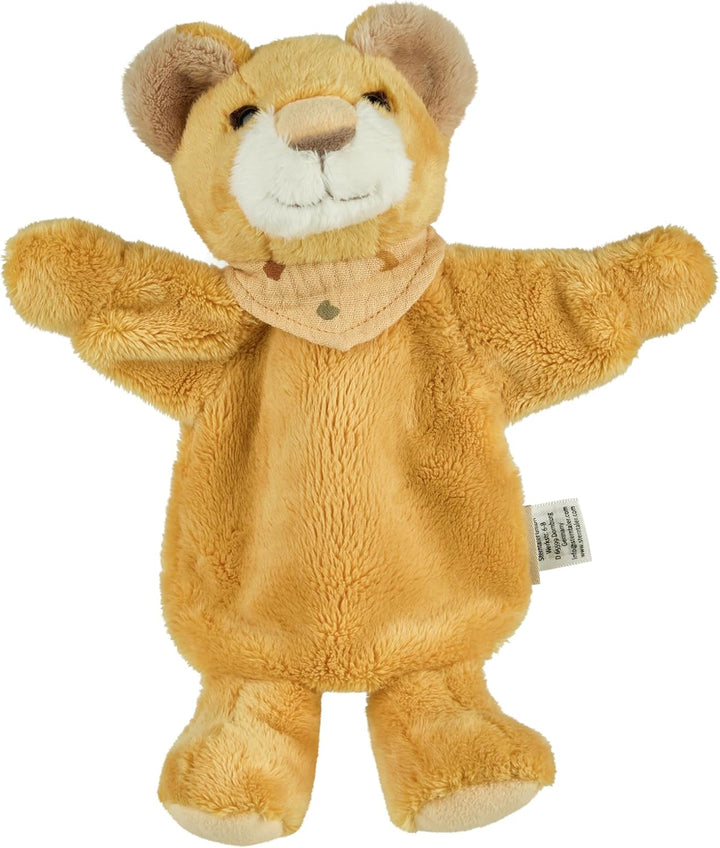Sterntaler Kinder Handpuppe LÖWE Leo - weiches Spielzeug zum Puppentheater, Erzählen, Kuscheln & Spr