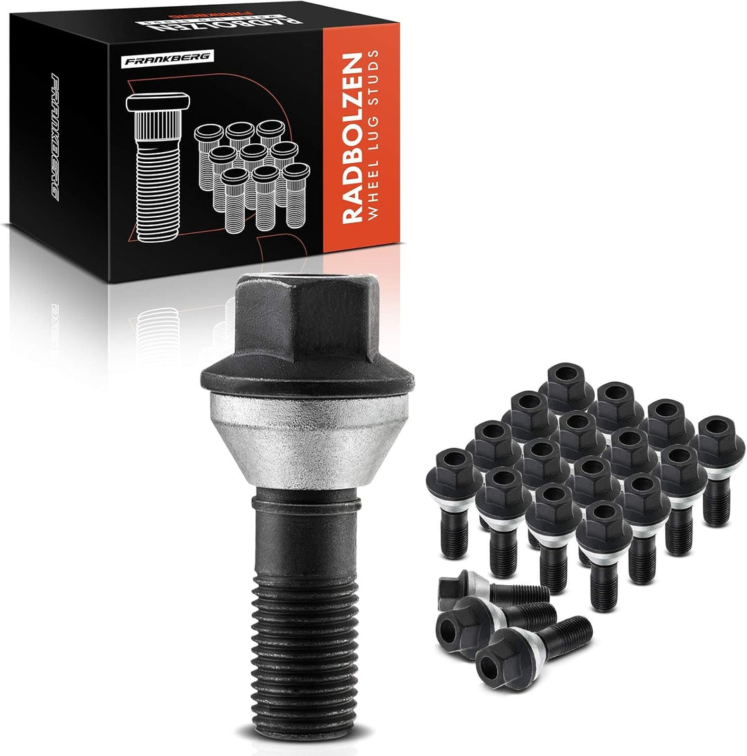 Frankberg 20x Radbolzen Radschraube Kompatibel mit 7er E65 E66 E67 X5 E53 F15 F85 F16 F86 2006-2019