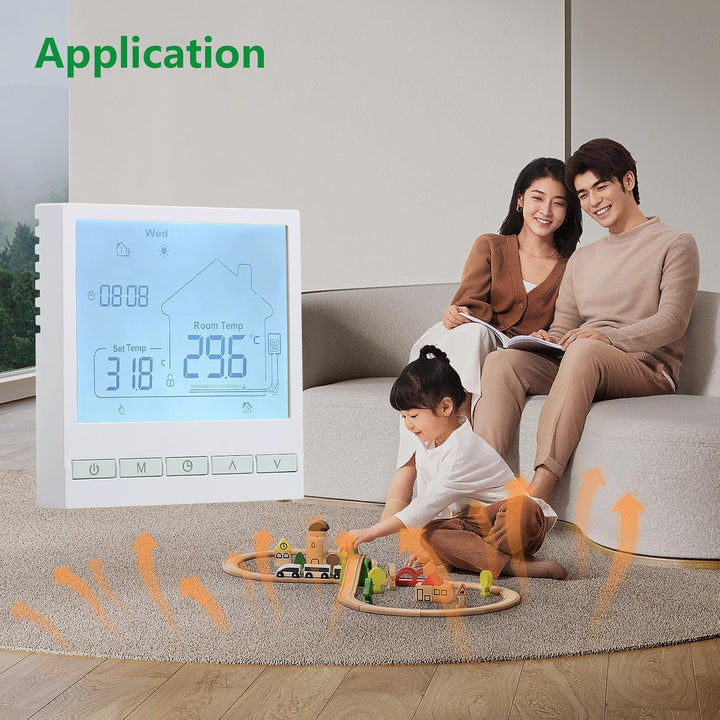 Wengart Digitaler Thermostat WG903,Programmierbarer Thermostat mit potentialfreiem Ausgang,Präzise T