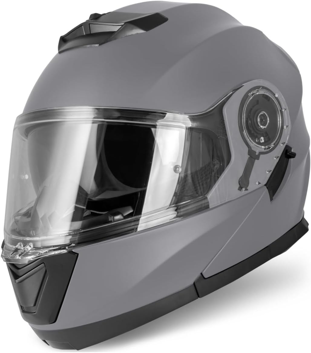 VINZ Santos Klapphelm mit Sonnenblende | ECE 22.06 & PINLOCK vorbereitet | Motorrad Helm Integralhel