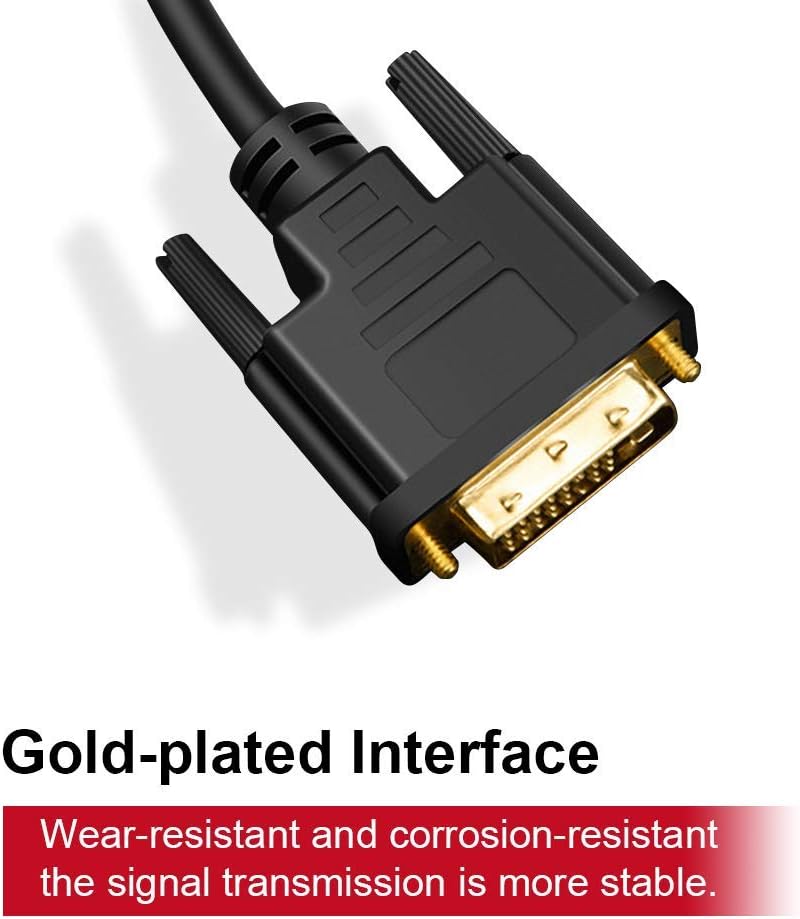 Upgrow Kabel USB Typ C-auf DVI, 4K bei 30 Hz, Thunderbolt-auf-DVI-Kabel, 1,8 m, USB-Typ-C-auf-DVI-Bu