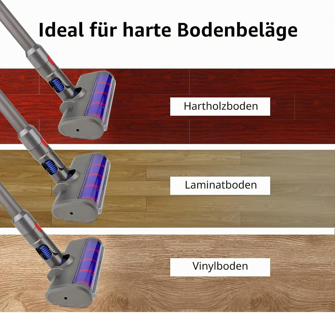 WEILE Ersatz Soft Roller Aufsatz Weiche-Reinigungsbürste Kopf Bodenbürste Zubehör für Dyson V7 V8 V1