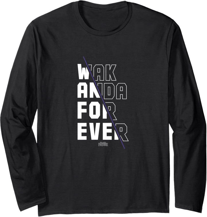Marvel Black Panther Wakanda Forever Divided Langarmshirt