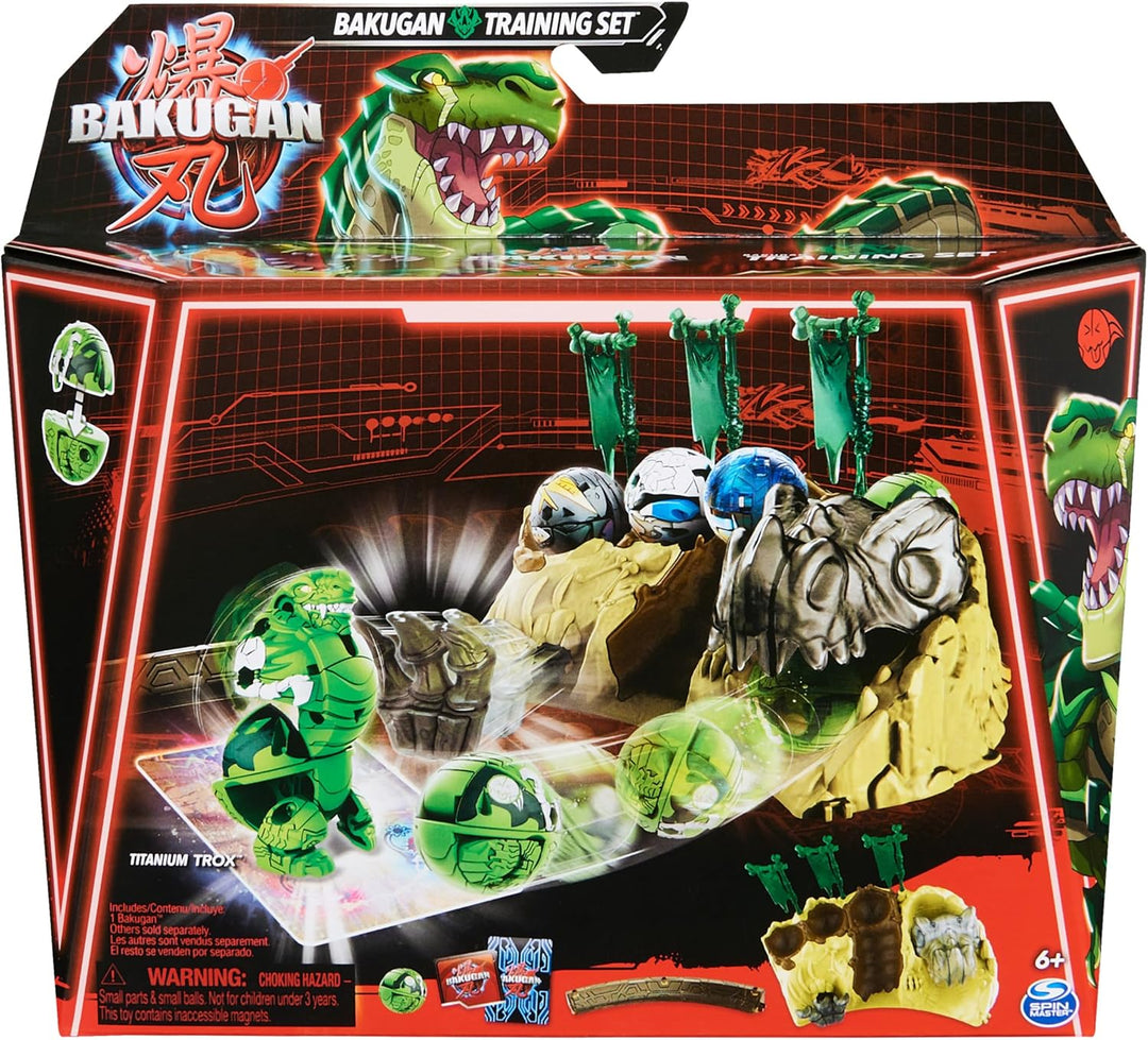 BAKUGAN Training Set mit Titanium Trox, im Dino-Clan-Motiv, individualisierbare Actionfigur, Sammelk