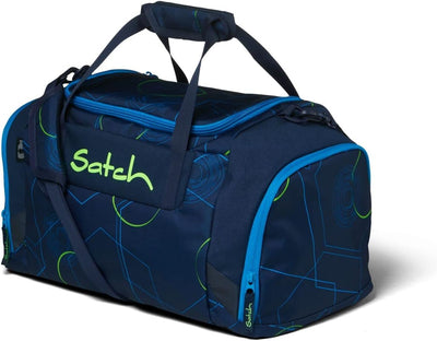 satch Match Schulrucksack Set 3tlg. inkl. Schlamperbox und Sporttasche Blue Tech, Blue Tech