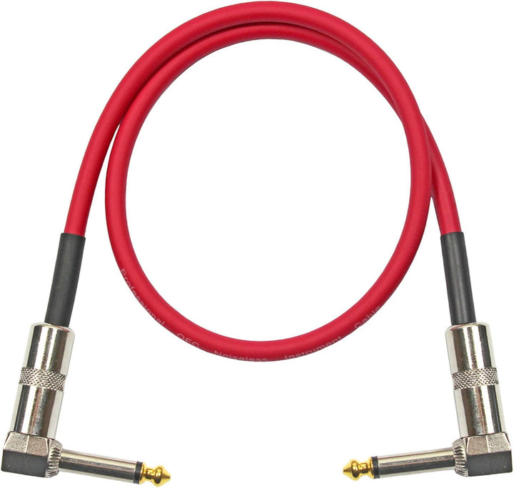 keepdrum 3x GC028 Patchkabel Klinke Winkelstecker 60cm 3 Farben 3x 60cm Mix, 3x 60cm Mix