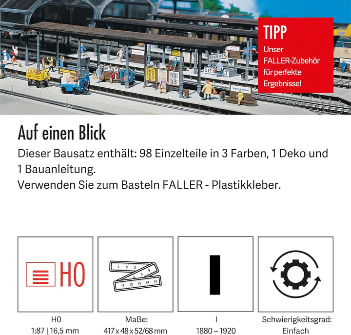 Faller 120191 2 Bahnsteige, Mehrfarbig, Medium