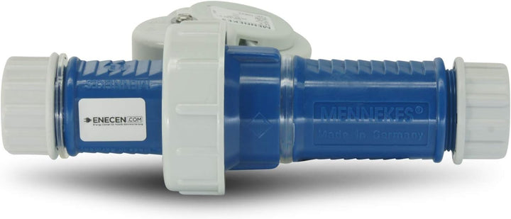 Stecker & Kupplung - Set SK 230V/16A IP68 druckwasserdicht blau/grau - Mennekes