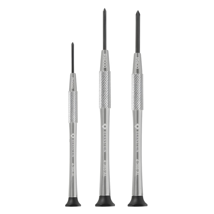 BERNSTEIN Uhrmacher-Mikro-Schraubendreher 3-tlg Kreuzschlitz PH0000 / PH000 / PH00, Uhrmacherwerkzeu