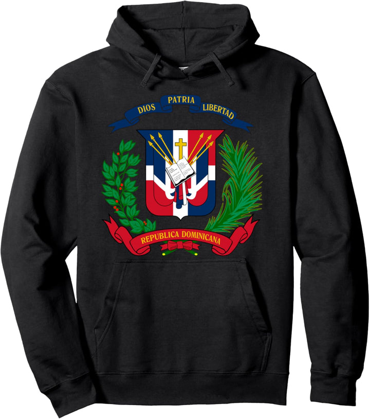 Coat of Arms Republica Dominicana Bandera Dominican Flag Pullover Hoodie