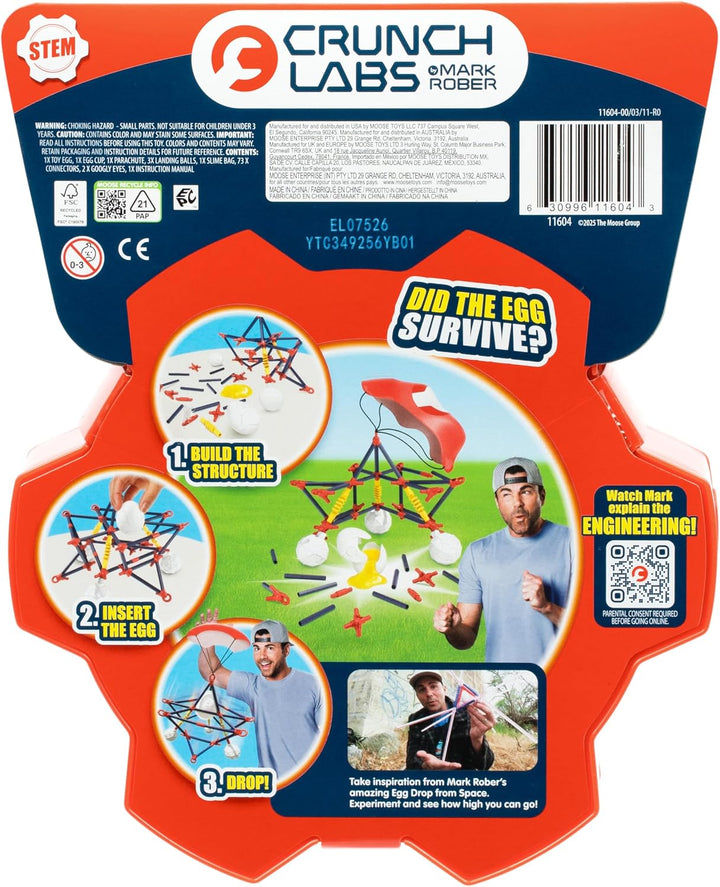 CrunchLabs by Mark Rober Eierfall-Challenge Experimentierset, Eierfall-Challenge