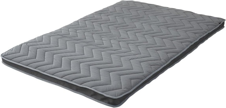 EMOOR Japanische Wollmischung Gepolsterte Futonmatratze GOMA 160 x 202 cm Grau (Fest), Urethan Zwick