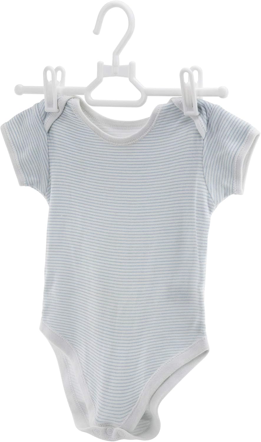 HANGERWORLD Kleiderbügel für Kinder, Kunststoff, 30 cm, Weiss, 20 Stück