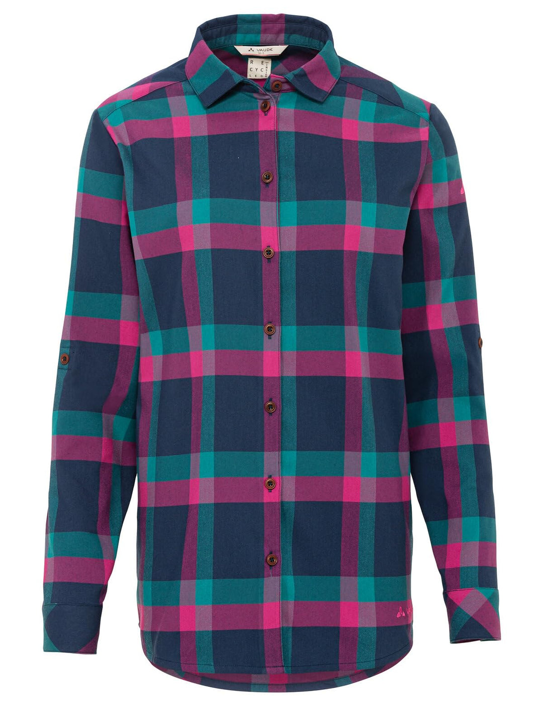 VAUDE Damen Farsund III Bluse Outdoorbluse Hemd 38 Dunkles Meer, 38 Dunkles Meer
