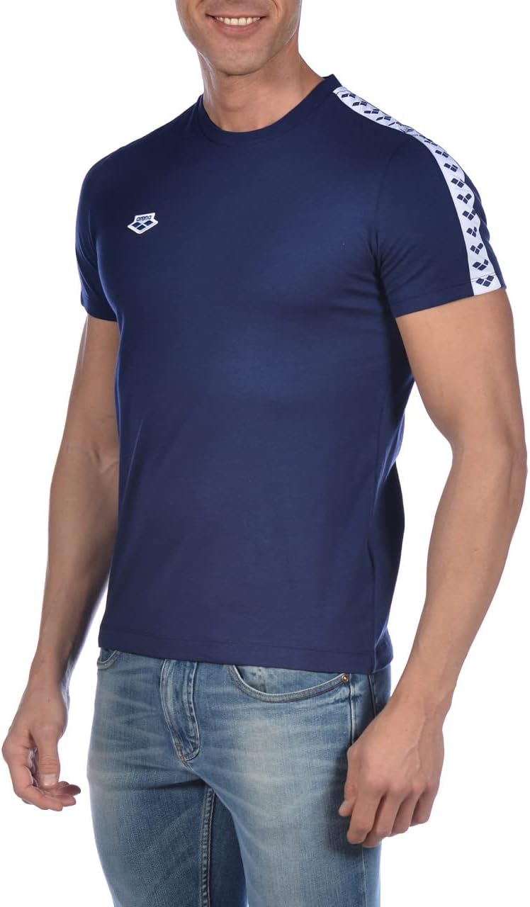 ARENA Unisex Herren Team T-Shirt, Marineblau/Weiss/Marineblau, X-Small