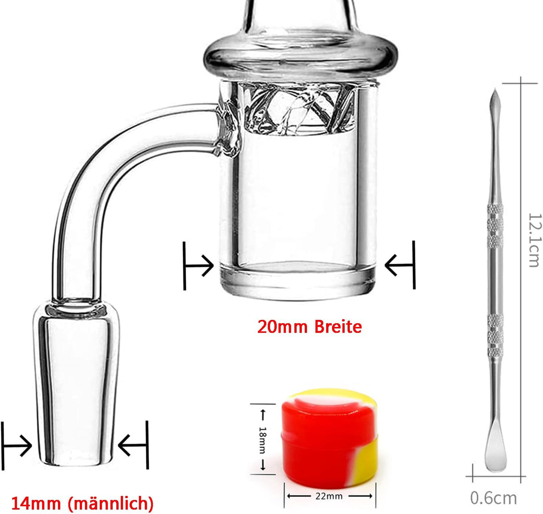 14mm Quarz Rohr Glas Ölbrenner Klarer Quarz Dicke Quarz Öl Rohr Glasrohr Quarz Banger