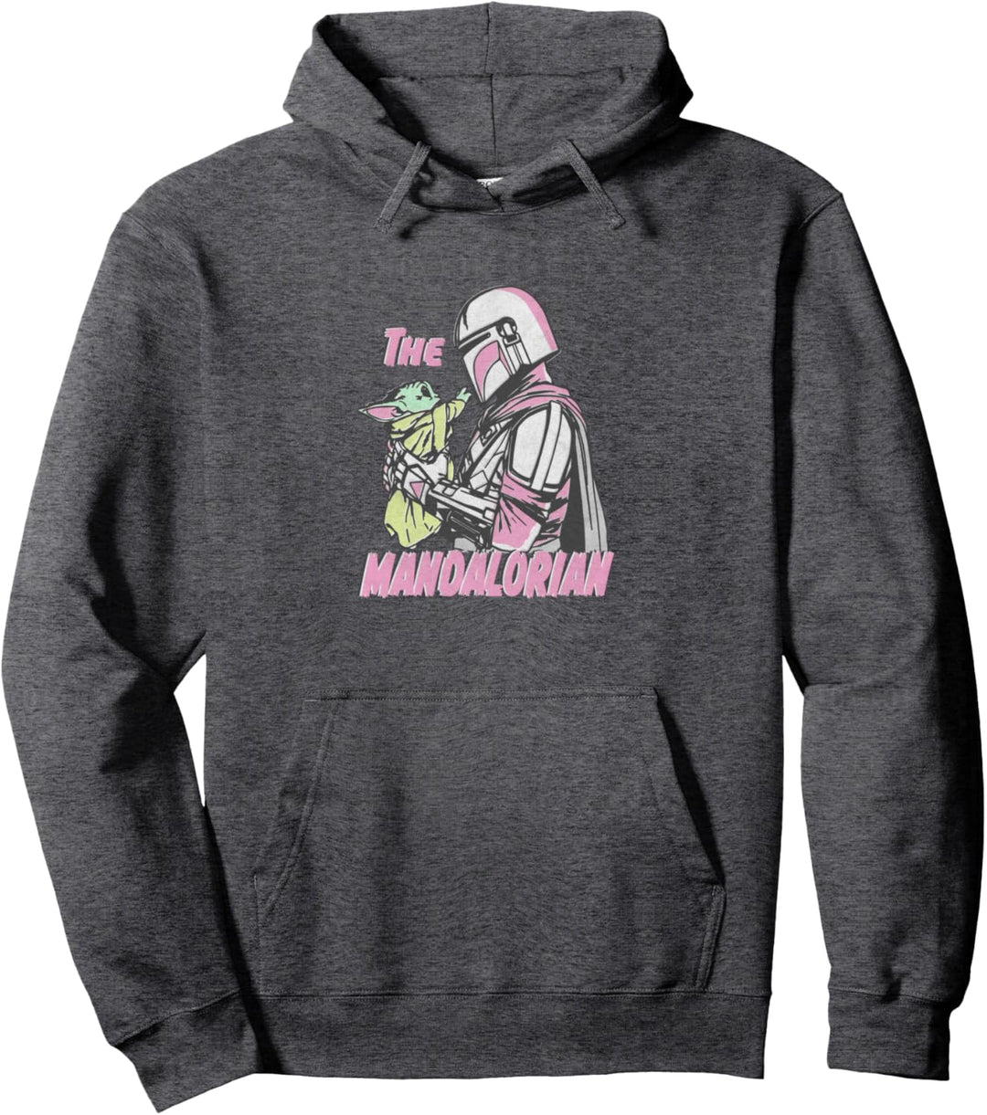 Star Wars: The Mandalorian & The Child Pick Up Pink Tones Pullover Hoodie