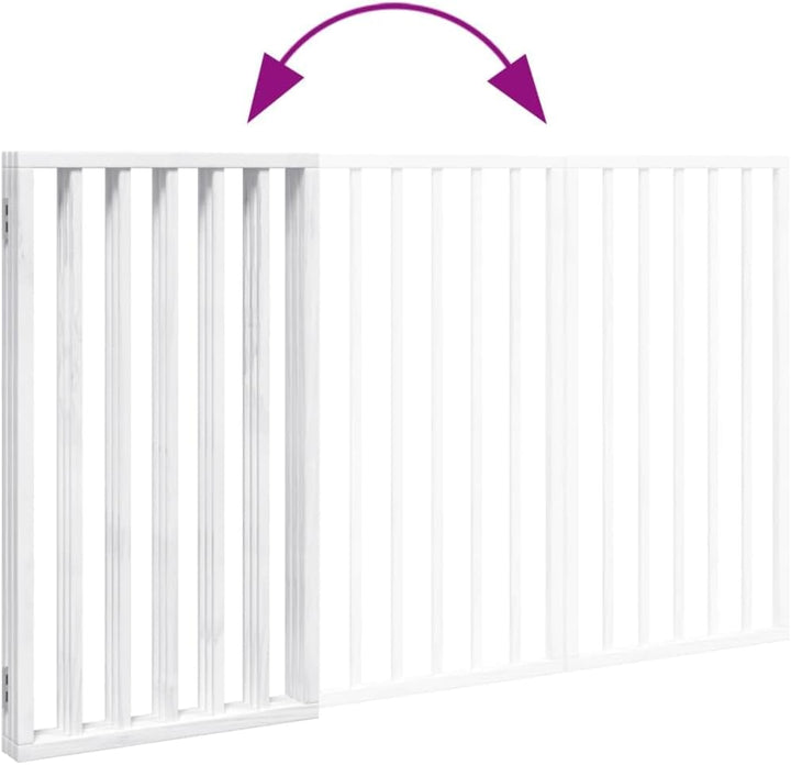 vidaXL Hundetor 3-TLG., Hundegitter Faltbar Pflegeleicht, Schutzgitter für Wohnzimmer Küche Treppe,